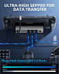 Amazon.com: Docking Station for Steam Deck, Rocoren 6-in-1 Hub Steam Deck Dock with HDMI 2.0 4K@60Hz, 1000Mbps Ethernet, 100W PD3.0 Fast Charging USB-C, 3 USB3.0 for Valve Steam Deck, Nintendo Switch, ROG Ally : Electronics