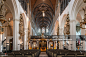 Interior of the Church of Our Lady in Bruges, Belgium