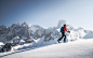 Backcountry Ski Touring with a Beautiful View by Christoph Oberschneider on 500px 户外背景