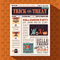 Free Vector | Halloween party poster design