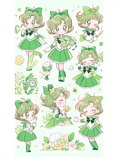 木野真琴-水手木星-美少女战士-可爱贴纸