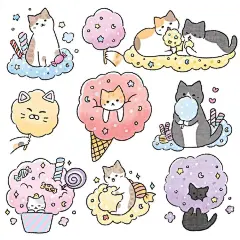 韩国插画家nang_nang_studio笔下的各种小猫咪，都太可爱了吧！ ​​​​