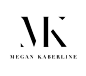 M + K Modern Monogram Fashion Logo: 