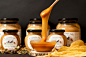 Product photography of honey : This is a series of product photos of honey and honey product for a web-site and e-shop 