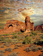 ✯ Dramatic sky over Arches National Park in Utah