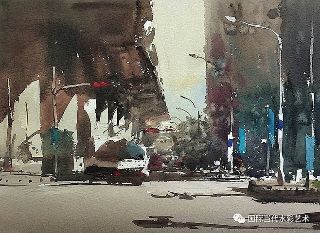 超凡脱俗的青年才俊——賴永霖水彩画欣赏
