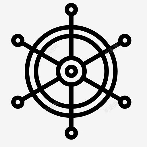 舵船船方向盘图标 标志 UI图标 设计图片 免费下载 页面网页 平面电商 创意素材图片_方向盘图标图片素材-花瓣网