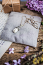 Sterling silver pendant - Teardrop pearl - Wire wrapped pendant - Bridal jewelry - Gift for her : Wire silver pendant with sea shell ivory pearl. Jewelry made by wire wrap without soldering. It`s can be a wonderful bridal jewelry.  This pendant have a mid