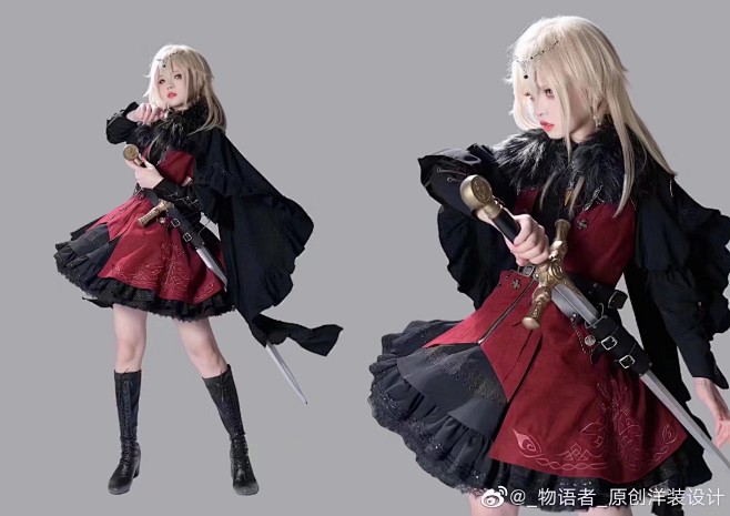 服饰斗篷的设计，动作姿势参考！

cr：...