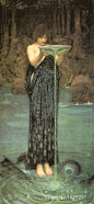 Modern-painting-on-canvas-Circe-Invidiosa-John-William-Waterhouse-High-quality-Hand-painted.jpg (869×1880)