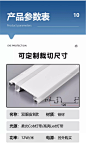 明装双眼皮一体线型灯免吊顶线形灯客厅天花发光顶角线灯槽线条灯-tmall.com天猫