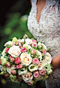 Roses, mint, pittosporums, thistles, and seeded eucalyptus. Photo: Suzanne Sutcliffe.