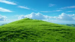 天空草地登山户外实景武功山大自然新鲜空气风景背景电脑壁纸绿色壁纸草原自由向往云朵大山蓝天白云
