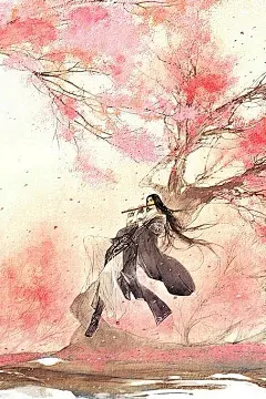 古风插画唯美大屏幕智能手机壁纸