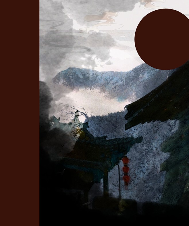 古风无人底图处理