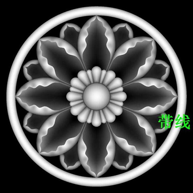 C504精雕图灰度浮雕图雕刻欧式图库