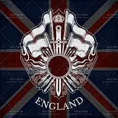 15个EPS 英伦风格 印花图案辅助LOGO设计元素2 2016053023-淘宝网