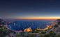Monaco in the Evening for 2560 x 1600 widescreen resolution #海滩# #景点# #美景#
