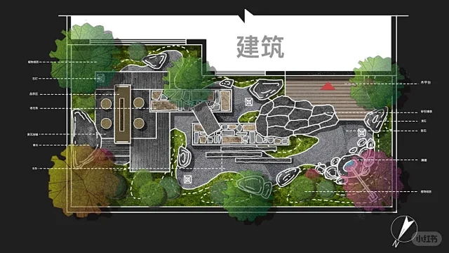 庭院平面设计分享—36日式庭院-花瓣网