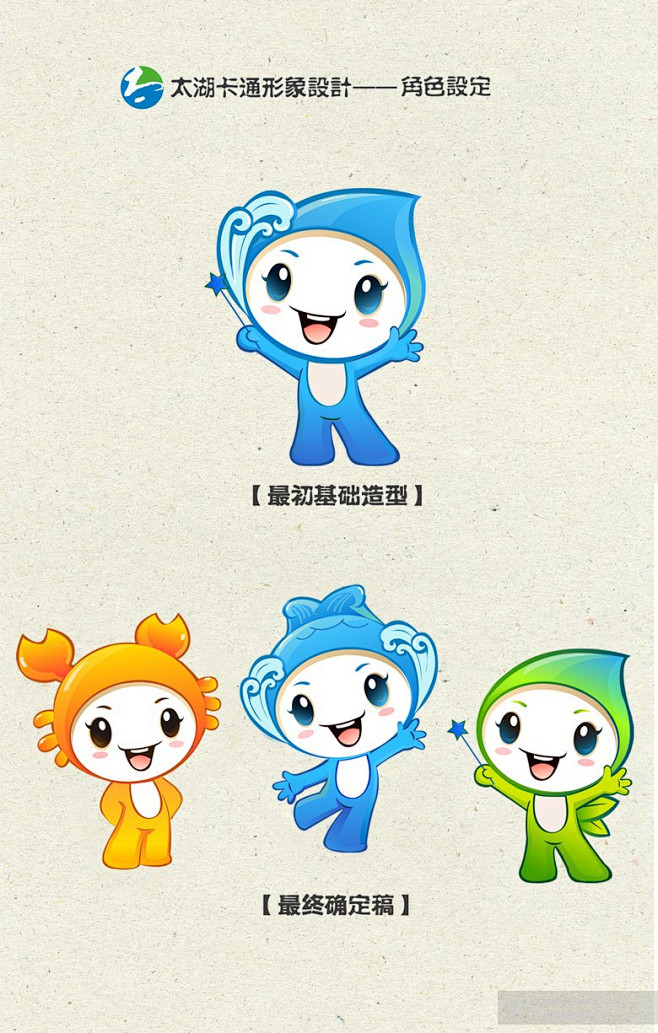太湖卡通吉祥物标志