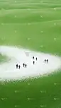 芒种肌理感麦田人物剪影大场景背景