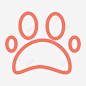 狗动物腿图标高清素材 动物 指纹 爪子 狗 腿 icon 标识 标志 UI图标 设计图片 免费下载 页面网页 平面电商 创意素材