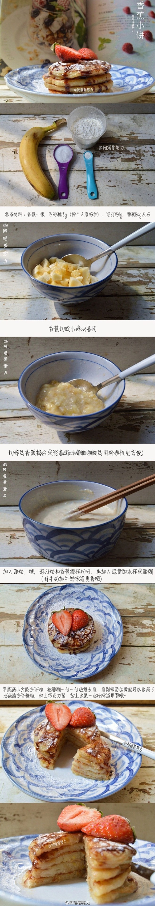 【9款不同的香蕉食谱】都是比较简单快手且...