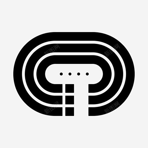 跑步体育场场地图标 标志 UI图标 设计图片 免费下载 页面网页 平面电商 创意素材