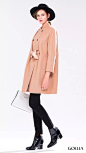 GOELIA歌莉娅2015冬季新款女装双面呢大衣搭配流行趋势