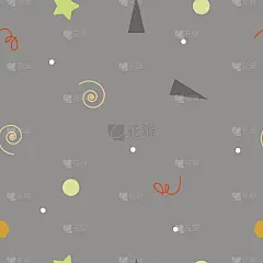 无缝灰色生日图案