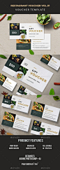 Restaurant Voucher by infinite78910 FeaturedAI Psd Files 8.5 x 4 Bleed CMYK 300 DPI Print Ready Well Organized Layer Full Editable Text Fonts Used montserratD