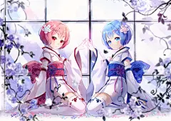 拉姆&amp;蕾姆 #治愈系# #小清新# #壁纸#