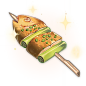 Grilled Tiger Fish : Grilled Tiger Fish is a food item that the player can cook. The recipe for Grilled Tiger Fish is obtainable from Wanmin Restaurant for 1,250 Mora after reaching Adventure Rank 10. Grilled Tiger Fish can also be purchased from Chen the
