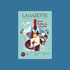 法国葡萄酒杂志 La Gazette 插画封面，矢量简约风格
平面设计工作室Makers Company ​​​​
