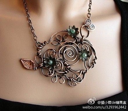 #猫小君de图片分享# 绕线饰品~@北坤...