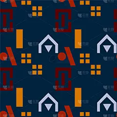 居住区,四方连续纹样,游乐场,创造力,华丽的,乡村,房屋,纺织品,图像,壁纸