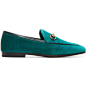 Gucci Blue Velvet Jordaan Loafers