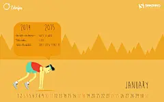 2015年1月份月历壁纸45163_月历壁纸_卡通插画类_图库壁纸_联盟素材