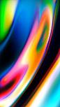 This may contain: an abstract background with multicolored lines and swirls in blue, green, pink, yellow, orange