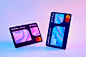 black card gradient holographic technologies