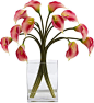 Nearly Natural Calla Lily Artificial Arrangement in Vase