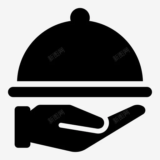 餐饮服务餐具送餐图标 UI图标 设计图片 免费下载 页面网页 平面电商 创意素材-花瓣网