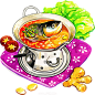 食品美食插画PNG图片