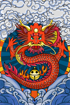 魅网设计素材采集到二月二龙抬头