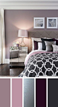 Purple Bedroom Ideas: How to Decorate Your Bedroom With Purple   #PurpleBedroom #BedroomIdeas #Bedroom #LuxuryBeddingSilver