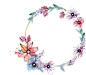 鲜花, 花圈, 框架, 边界