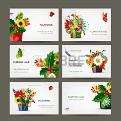 艺术品秋旗帜生日开花图片#创意名片##名片设计##名片##business card##商务名片##设计素材##矢量图##EPS##礼品卡#
