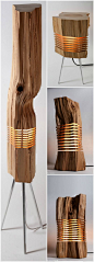 Beautiful Light Sculptures made with California Cedar Wood: