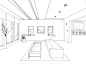 【室内设计方案手绘图集下载】卧室客厅商业办公空间装修设计