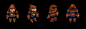 Character animation «ZombRaider» : Character animation i`ve made for game project. Used Spine animation, all parts did in Flash CC. 